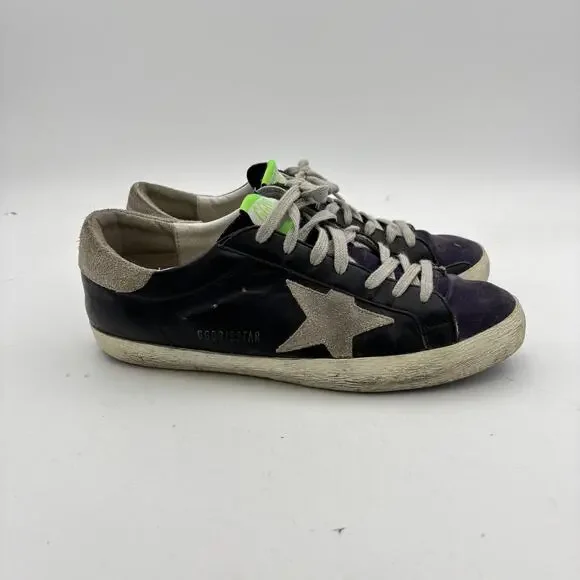 Golden Goose GDBB Super Star Sneakers Leather Suede Mens Shoes 41 US 8